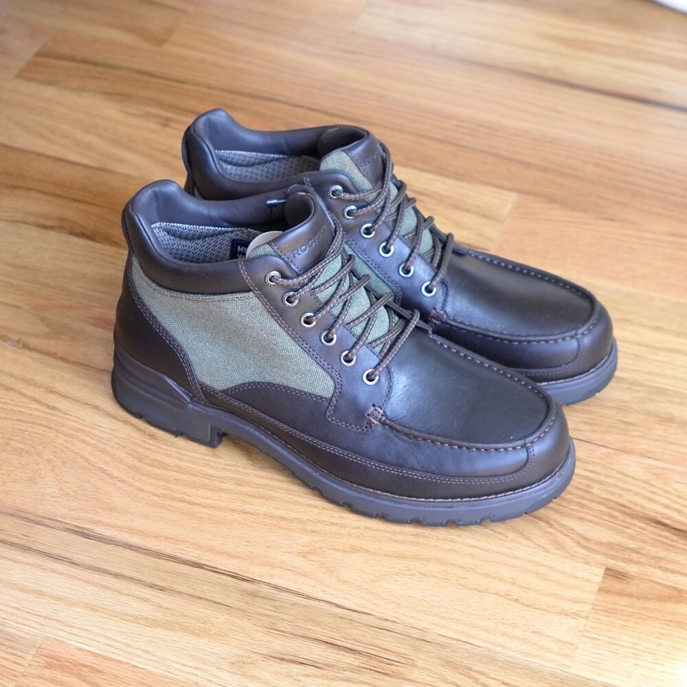 Rockport NEW Total Motion XCS Trek Keota Brown/Green Hiking Boot C16412 9.5 M